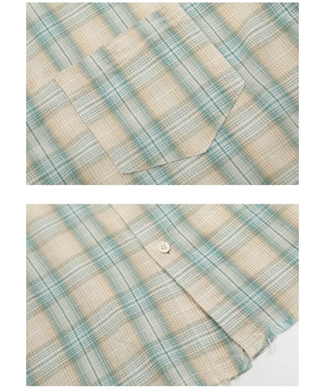 ROUGH CUT PLAID SUMMER SHIRT /2color
