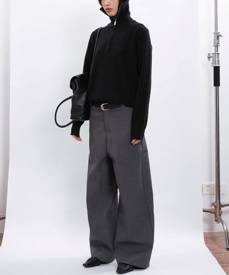 COOL EDGE HALF ZIP KNIT /2color