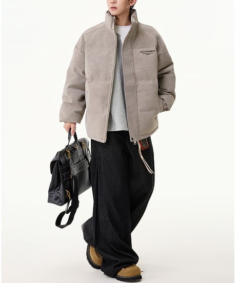 MATTE FAUX LEATHER PAD JACKET /6color