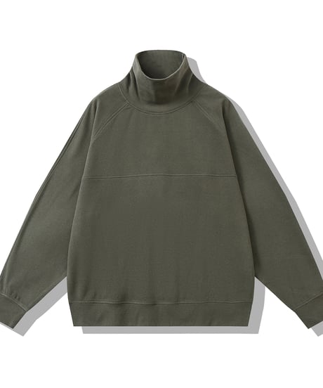 HIGH COLLAR VELVET SWEAT /5color
