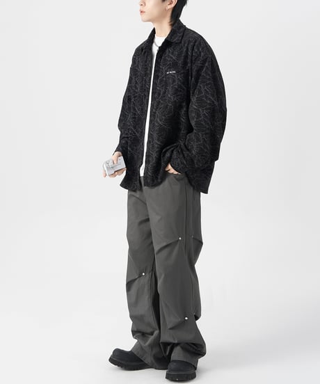 TIE-DYE CORDUROY LOOSE SHIRT /3color