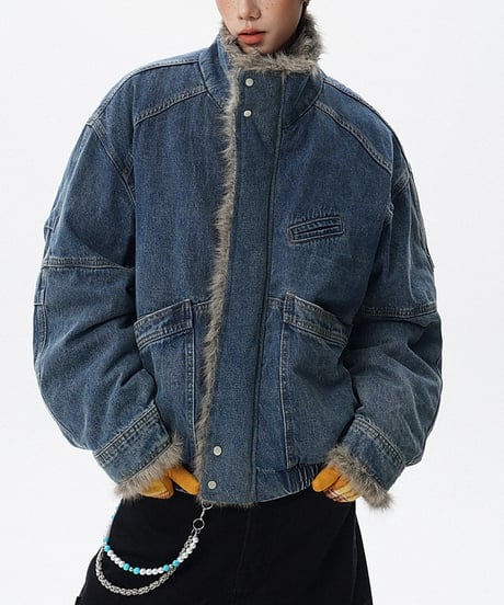 DENIMFUR FLAP JACKET