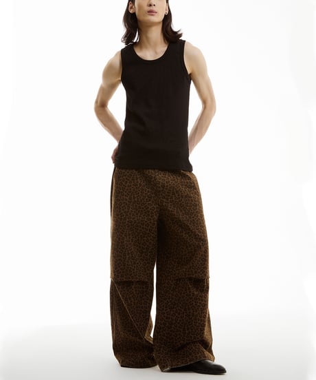 【一部即納】LEOPARD WIDE PANTS