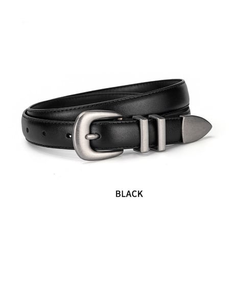 NOIRRIDGE LEATHER BELT