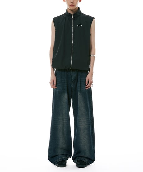 LOOSE STRAIGHT WASH DENIM