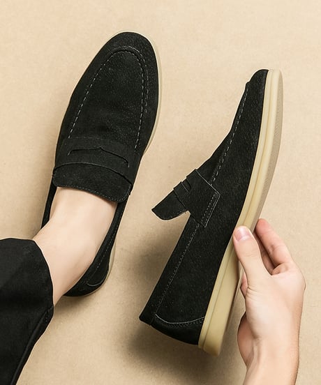 LUXURY SUEDE PENNY LOAFERS /3color