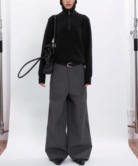 COOL EDGE HALF ZIP KNIT /2color