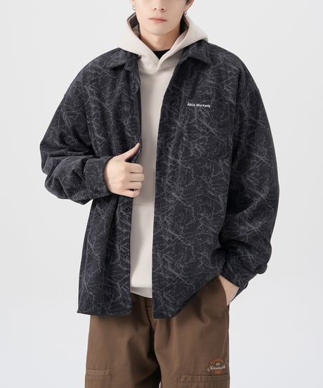 TIE-DYE CORDUROY LOOSE SHIRT /3color