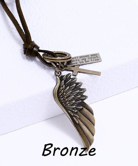 VINTAGE WING LEATHER NECKLACE