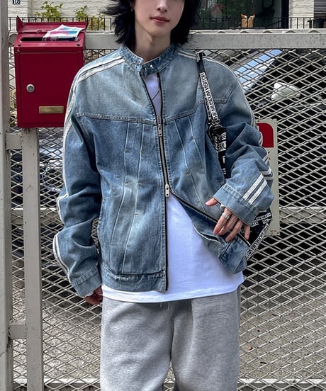 VINTAGE TRACK DENIM JACKET