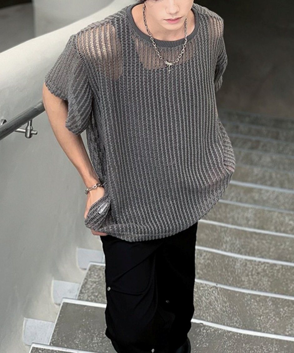 OVERSIZED MESH T-SHIRT /2color | Urban Edge OVERSIZED MESH T-SHIRT /2color | Urban Edge