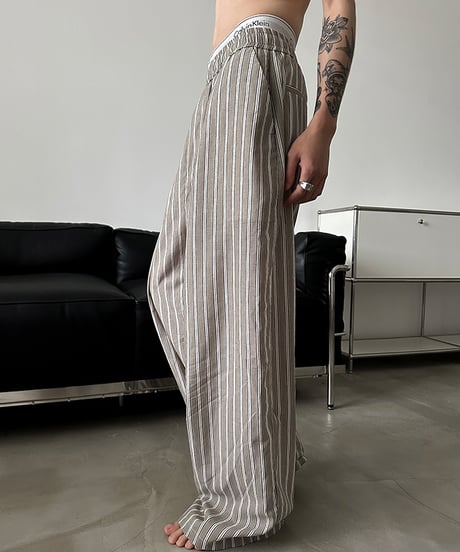 LOOSE STRIPED EASY PANTS