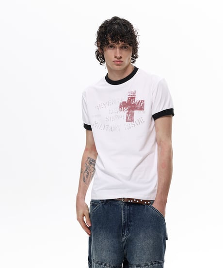 VINTAGECROSS RINGER TEE /3color