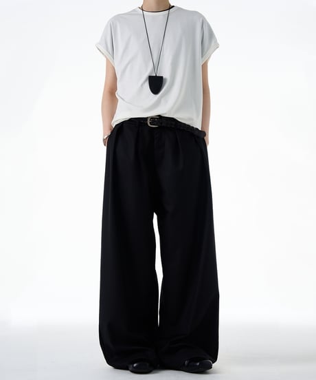 LAXPLEAT WIDE PANTS /2color