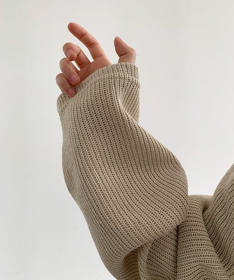 ROUND NECK HALF ZIP KNIT /3color