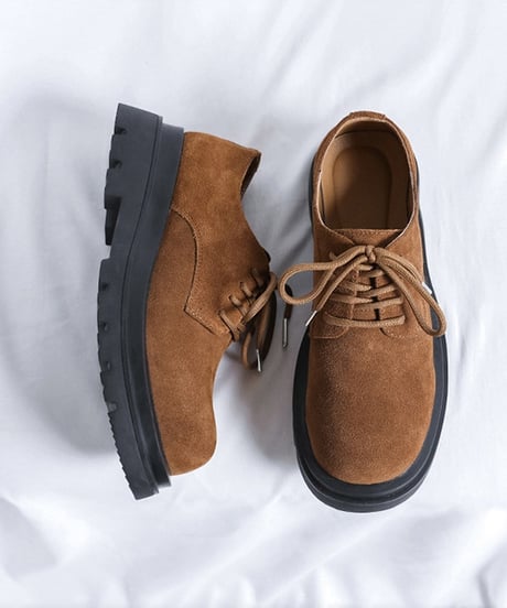 REAL LEATHER LOWTOP BOOTS /2color