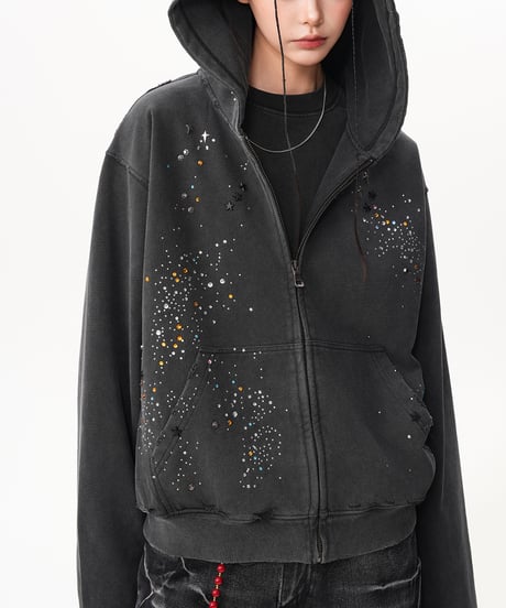 STARDUST DAMAGE HOODIE
