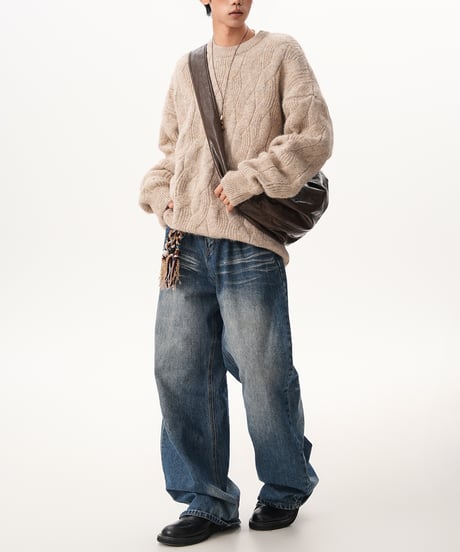 WOOLMIX TEXTURE KNIT /4color