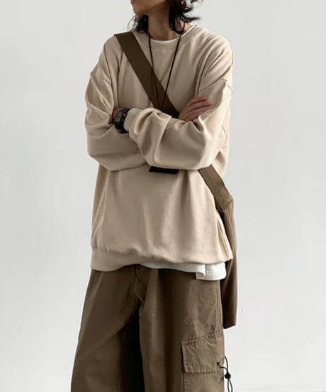 HEAVY WEIGHT BASIC SWEATSHIRT /4color