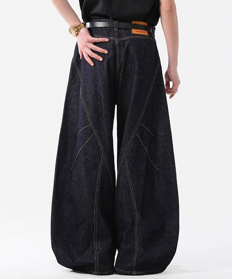 【予約販売】BUTTONDROP WIDE DENIM