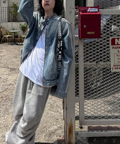 VINTAGE TRACK DENIM JACKET