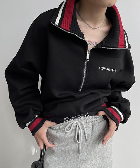 HALF-ZIP TRACK JACKET /2color
