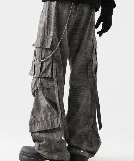 WIDE LEG CARGO PANTS /2color