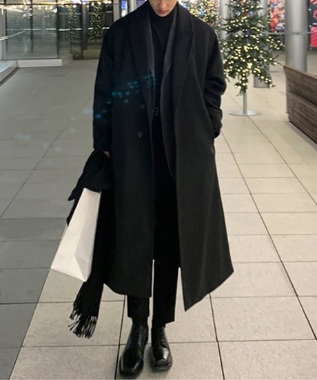 WOOL-LIKE BASIC COAT /2color