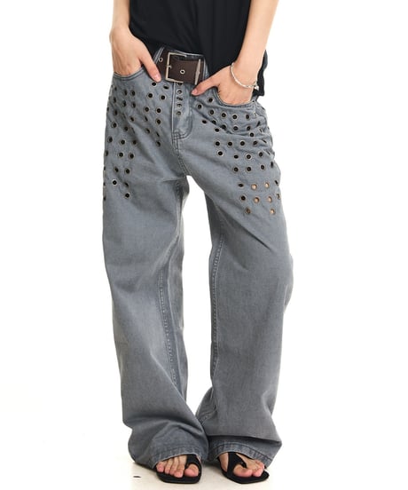 EYELETSTORM LOOSE DENIM