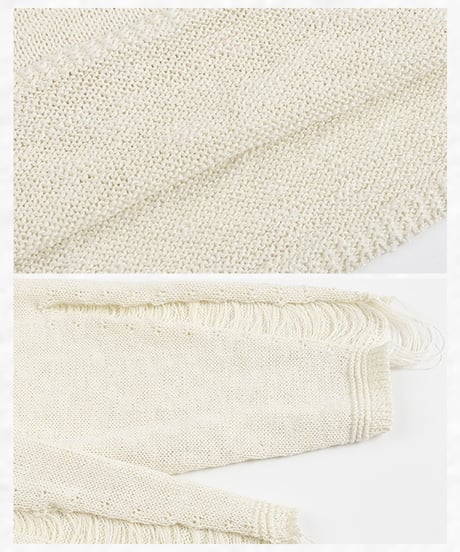 SLIT SLASH SUMMER KNIT /2color