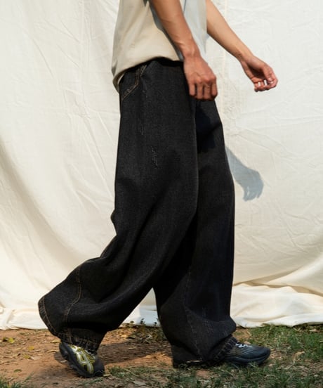 CURVEPANEL LOOSE DENIM /2color