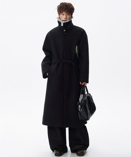 LUXFUR WOOL COAT /3color