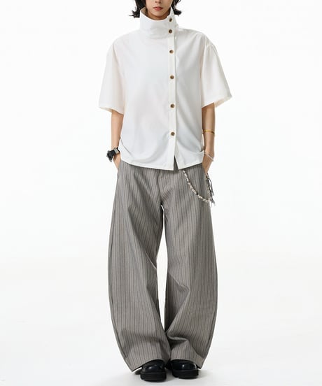 NOIRFLOW ASYM SHIRT /2color