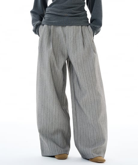 GRANDEUR STRIPE WIDE PANTS