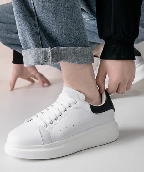 THICK-SOLED COLLEGE SNEAKERS /7color