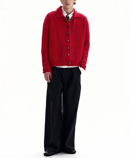 CLASSIC CABLE SHORT CARDIGAN /2color
