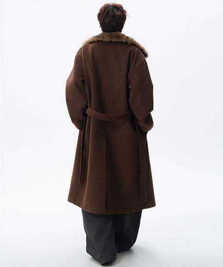 LUXFUR WOOL COAT /3color