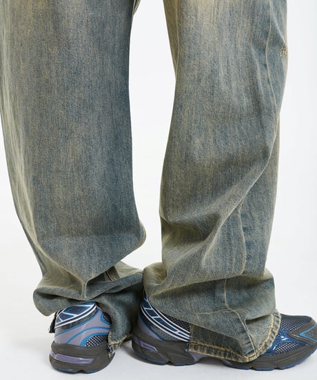 OLD WASH WIDE LEG DENIM