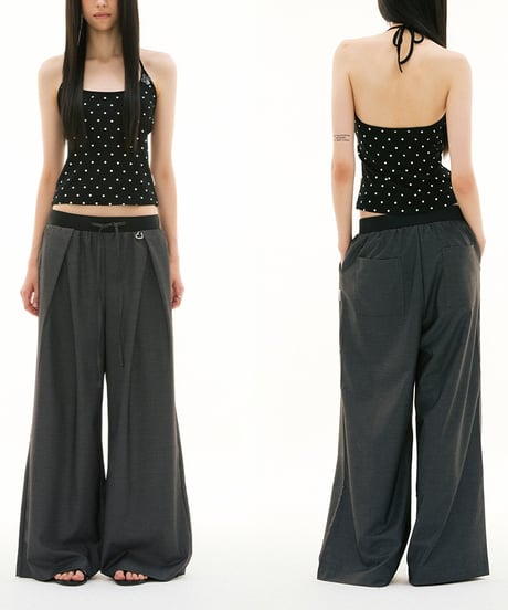 PLEATED FLOW PANTS /2color
