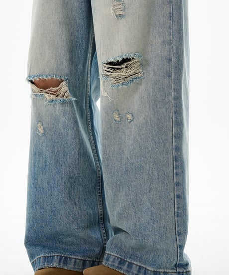 BROKENEDGE BAGGY DENIM（Clean）