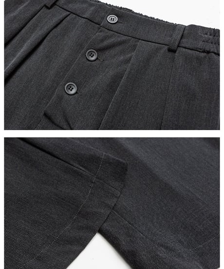 CLASSIC DRAPE PLEATS PANTS /2color