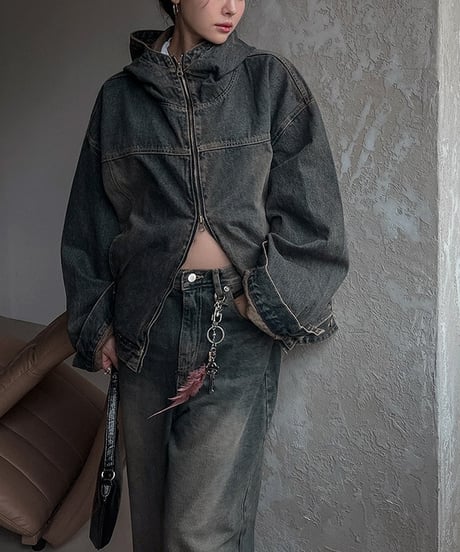 VINTAGE VEIL HOODIE JACKET