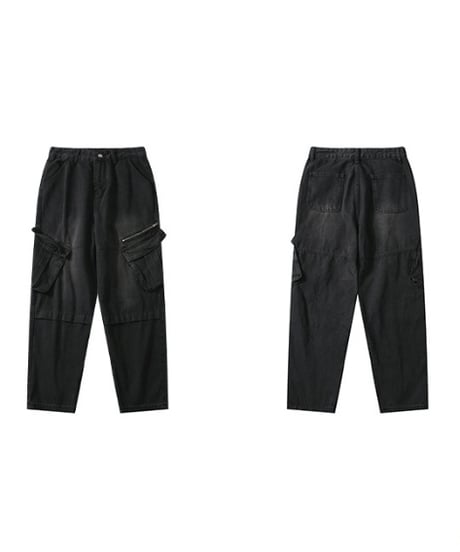 VINTAGE WASH CARGO DENIM /3color