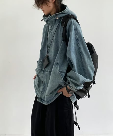 STREET HOODIE DENIM JACKET