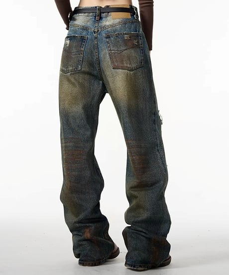VINTAGE LOOSE DISTRESSED JEANS