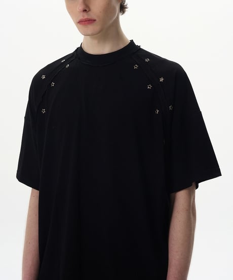 STAR RIVET CUTTING TEE /2color