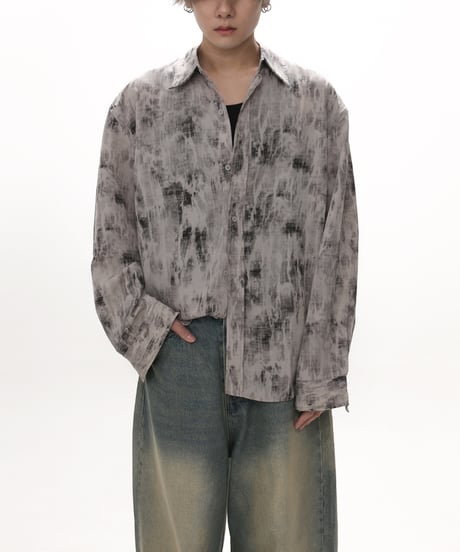 TIE-DYED LOOSE RETRO SHIRT