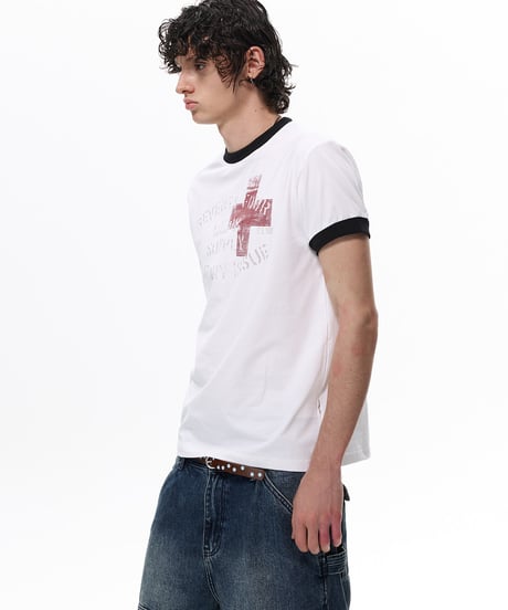 VINTAGECROSS RINGER TEE /3color