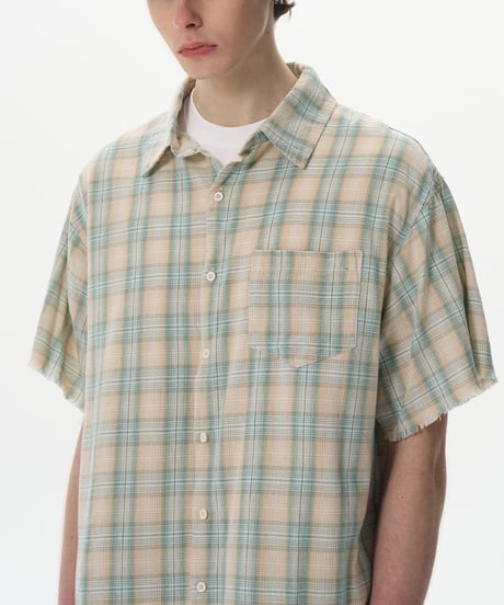 ROUGH CUT PLAID SUMMER SHIRT /2color