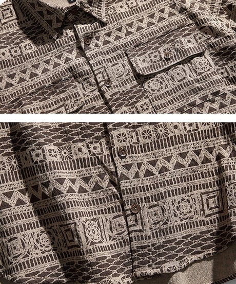 RETRO ETHNIC STYLE SHIRT